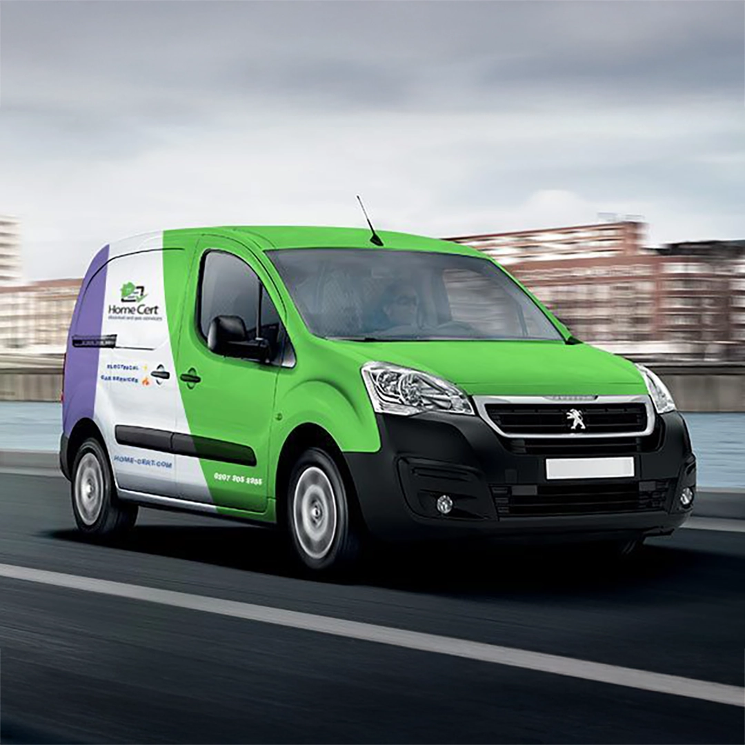 HomeCert branded service van